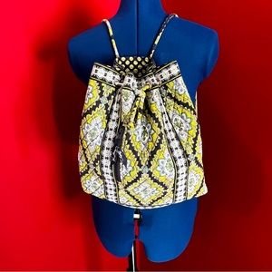 Vera Bradley Quilted Drawstring Backpack